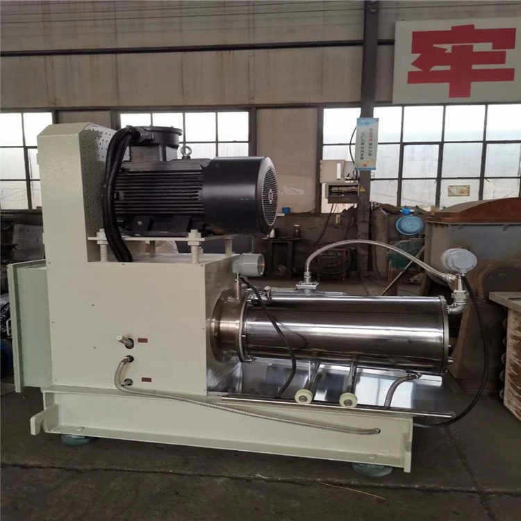 100L Big Output Pin Rod Type Horizontal Sand Bead Grinding Mill with Plastic Polyurethane Liner