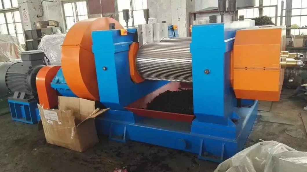 Rubber Crusher Machine Xkp-400 Rubber Roller Grinding Machine